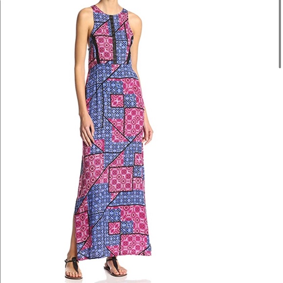 MINKPINK Patchwork Boho Maxi Dress Size M - Picture 2 of 11